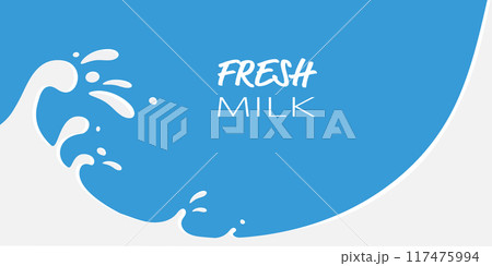 Milk splash background vector illustration 117475994