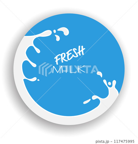 Milk splash logo design vector illustration Milk splash logo design vector illustration 117475995