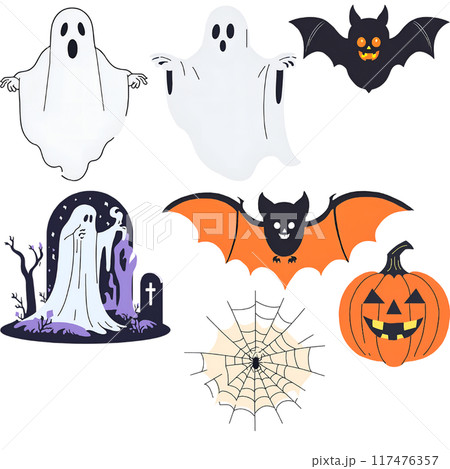 ハロウィン 素材 117476357