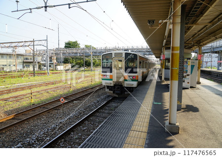 群馬県前橋市のJR新前橋駅の風景 群馬県前橋市のJR新前橋駅の風景 117476565