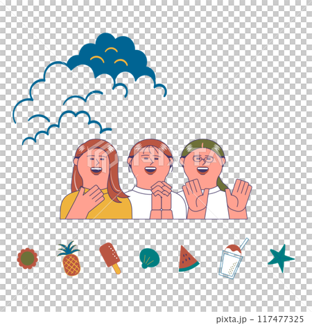 Smiling woman, summer Smiling woman, summer 117477325