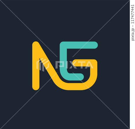 NG letter logo icon vector concept design template 117477441