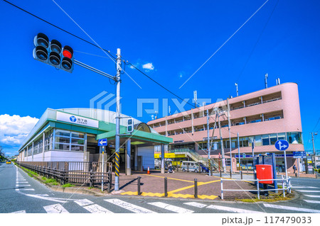 日本の横浜都市景観 8月。地下鉄 北新横浜駅などを望む＝令和6年8月17日 117479033