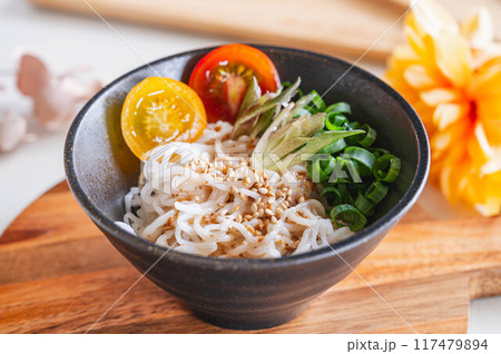 中華風ぶっかけ豆腐そうめん 中華風ぶっかけ豆腐そうめん 117479894