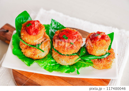 イタリアなすのフライ トマトチリソースがけ イタリアなすのフライ トマトチリソースがけ 117480046