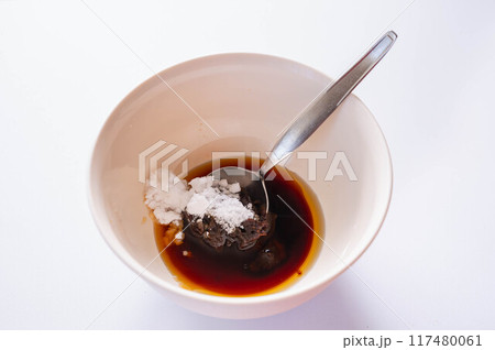 味噌炒めのタレ作り 117480061