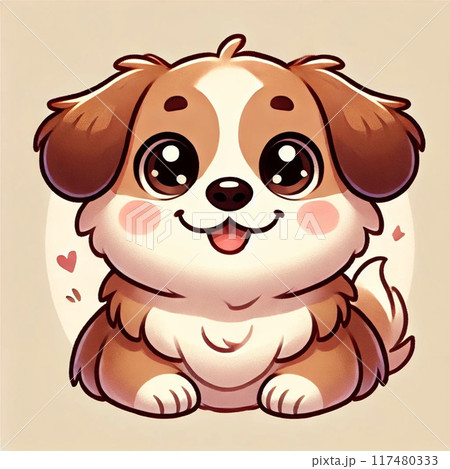 喜ぶ犬　 117480333