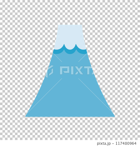 富士山變形的簡單插圖 117480964