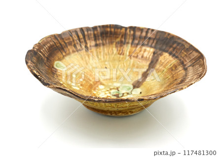 ceramic plate on white background ceramic plate on white background 117481300