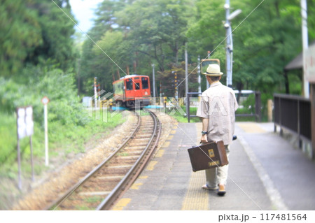 塔のへつり駅　会津鉄道 117481564