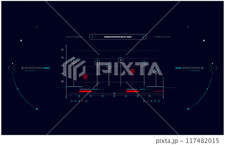 Sci fi HUD Interface templet design 117482015
