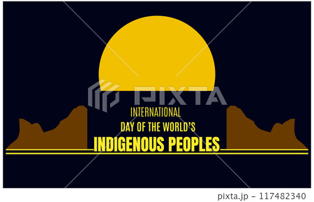 International Day of the World's Indigenous Peoples design templet International Day of the World's Indigenous Peoples design templet 117482340
