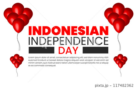 Indonesian independence day design templet Indonesian independence day design templet 117482362