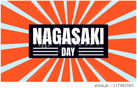 Nagasaki day design templet japan 117482563