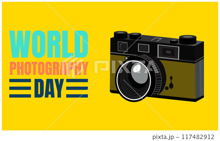 world photography day, poster and banner design for world photography day world photography day, poster and banner design for world photography day 117482912