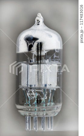 vacuum tube, retro radio lamp 117483016