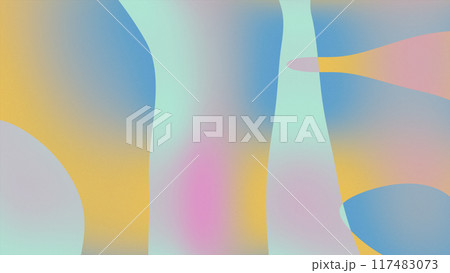 Fashionable wavy light gradient. stylish creative sweet children's liquid color background. Flowing smooth flow of pink blue and yellow. Clean delicate colorful template. Multi-colored water fo Fashionable wavy light gradient. stylish creative sweet children's liquid color background. Flowing smooth flow of pink blue and yellow. Clean delicate colorful template. Multi-colored water fo 117483073