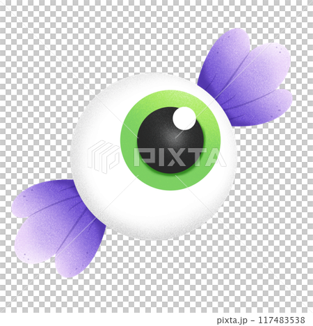 Eye candy cartoon illustration for Halloween 117483538