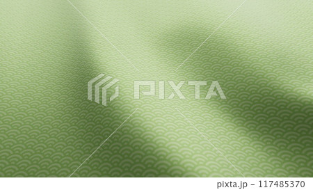 風に揺れる美しい日本文様の布・反物・着物 風に揺れる美しい日本文様の布・反物・着物 117485370