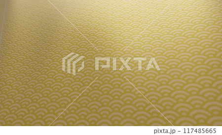 風に揺れる美しい日本文様の布・反物・着物 風に揺れる美しい日本文様の布・反物・着物 117485665