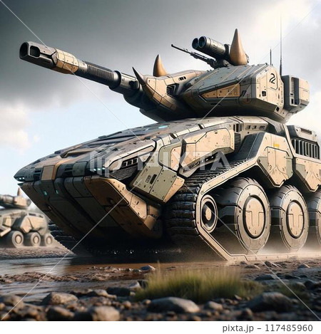 戦車に乗る戦車 117485960