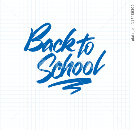 Banner Back to School Lettering Banner Back to School Lettering 117486309