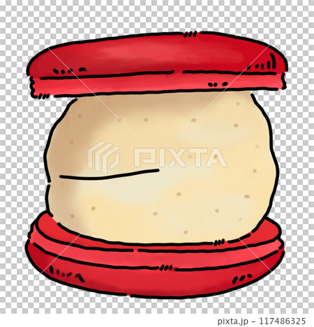 macaroon on a white background macaroon on a white background 117486325