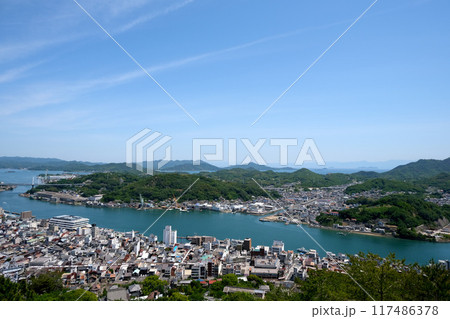 広島県尾道市_千光寺頂上展望台PEAKから南東側風景4_2024年5月 117486378