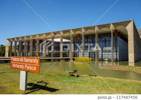 Itamaraty Palace, headquarters of the Ministry of Foreign Affairs of Brazil, located in Brasilia, capital 117487456