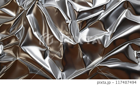 aluminum metal foil texture abstract background 117487494
