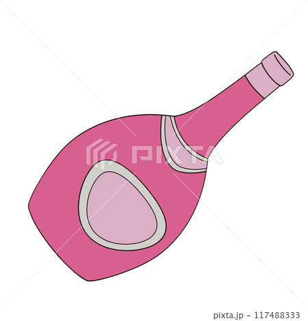 pot bellied liquor bottle	 117488333