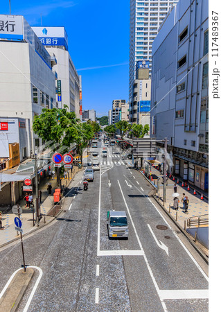 神奈川県 横須賀市 横須賀中央駅前の都市風景 神奈川県 横須賀市 横須賀中央駅前の都市風景 117489367