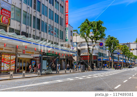神奈川県 横須賀市 横須賀中央大通り沿いの繁華街 神奈川県 横須賀市 横須賀中央大通り沿いの繁華街 117489381