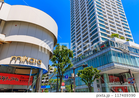 神奈川県 横須賀市 横須賀中央大通り沿いの繁華街 神奈川県 横須賀市 横須賀中央大通り沿いの繁華街 117489390