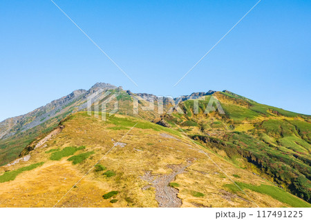 秋の鳥海山登山：御田ヶ原～七五三掛 117491225