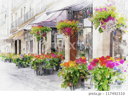 パリの街並みイメージ 117492310