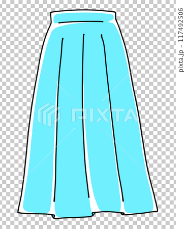 Loose simple gathered long skirt, solid color Loose simple gathered long skirt, solid color 117492506