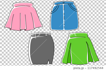 Loose and simple mini skirt set 1 - solid color Loose and simple mini skirt set 1 - solid color 117492544