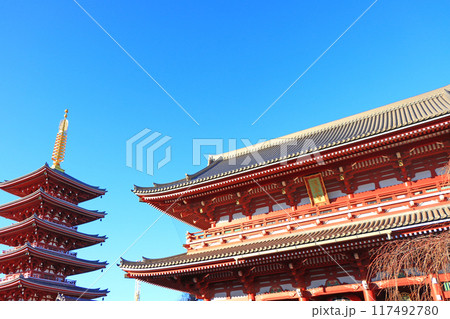 東京都台東区、浅草寺の風景 東京都台東区、浅草寺の風景 117492780