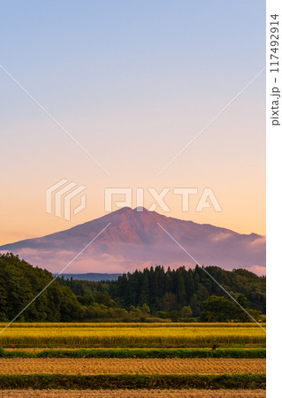 夕暮れの鳥海山 夕暮れの鳥海山 117492914