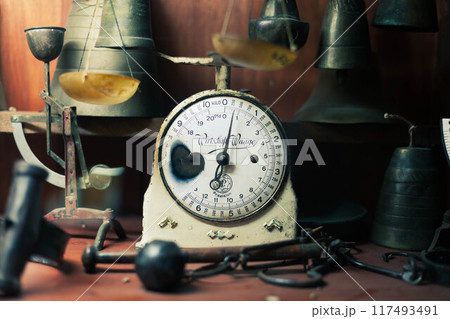 Antique scales. Family heirloom from the Middle East Antique scales. Family heirloom from the Middle East 117493491