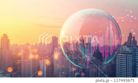 住宅市場の金融バブルとコピースペース 117493675