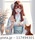 拒否している女性 117494301