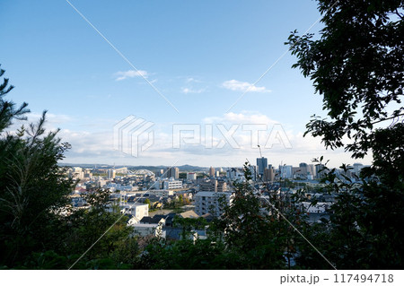愛知県豊田市_平芝公園展望広場からの景色1_2023年10月 117494718