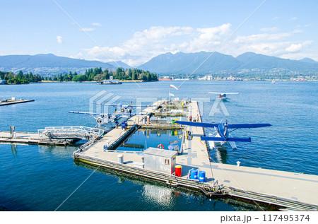 Seaplane port at Canada Place, Vancouver, BC, Canada Seaplane port at Canada Place, Vancouver, BC, Canada 117495374