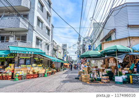 神奈川県横浜市の都市風景 横浜洪福寺松原商店街 神奈川県横浜市の都市風景 横浜洪福寺松原商店街 117496010