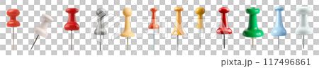 Set of push pins 117496861