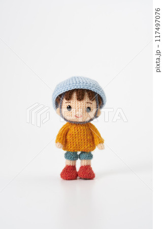 あみぐるみ人形　防災訓練 117497076