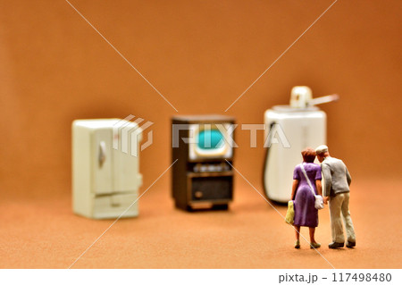 昭和レトロ三種の神器・ミニチュア 昭和レトロ三種の神器・ミニチュア 117498480