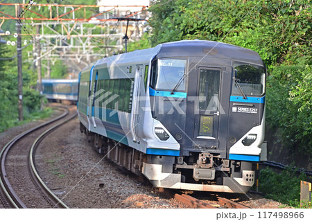 東海道本線 根府川ー早川 JR東日本 E257系2500番台 NC-31編成(大宮) 湘南 東海道本線 根府川ー早川 JR東日本 E257系2500番台 NC-31編成(大宮) 湘南 117498966